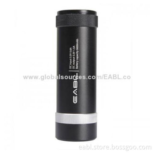 Waterproof Power Bank with Multifunction, Flashlight, Water-resistant, Alloy Housing, 6,600mAh